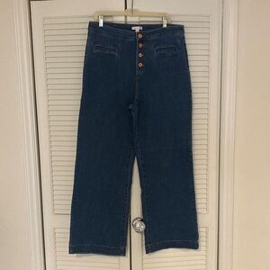 LC Lauren Conrad Dark Blue Flare Jeans